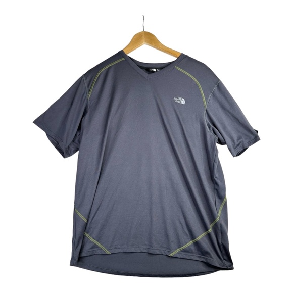 The North Face Men's V Neck Gray T Shirt Size Large - Picture 1 of 7